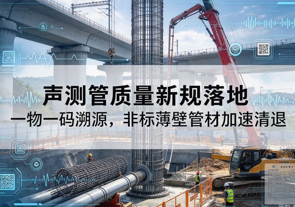 乐东声测管质量新规落地，一物一码溯源，非标薄壁管材加速清退